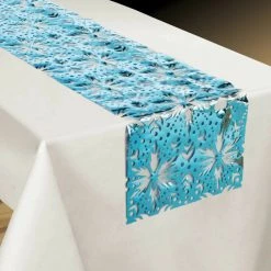 Balloon Agencies Party Supplies Disney Frozen 2 Blue Snowflakes Foil Party Table Runner