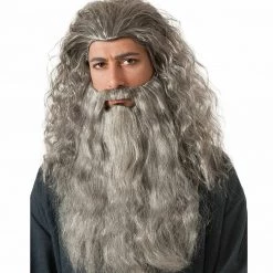 Rubies Wigs The Hobbit Gandalf Wig And Beard Kit Adult Lord Of The Rings Costume Wizard