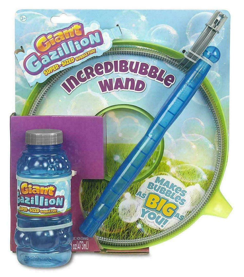 ABT Gazillion Bubbles Giant IncrediBubble Wand & Bubble Solution Outdoor Game 2 ABT Gazillion Bubbles Giant IncrediBubble Wand & Bubble Solution Outdoor Game