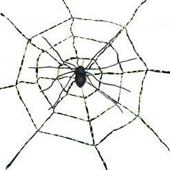 Morris Costumes 8 Feet Of Spiderweb With Spider Jumbo Size 51cm Halloween Decoration Prank Gag Halloween Props/Decoration