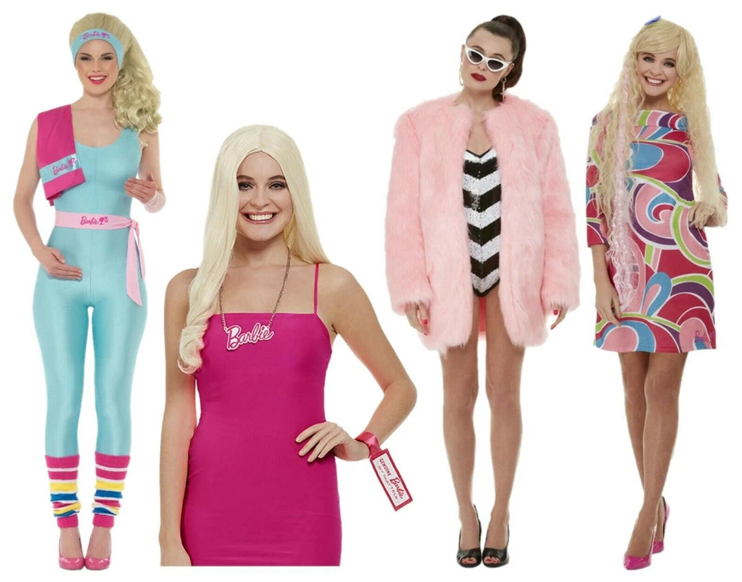 Smiffys Great Shape Totally Hair Barbie Special Edition 60th Anniversary Ladies Costume 1 Smiffys Great Shape Totally Hair Barbie Special Edition 60th Anniversary Ladies Costume