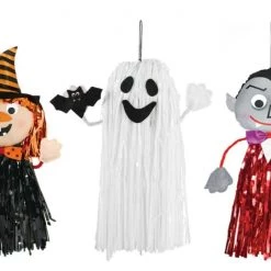 Balloon Agencies Fringe Friends Ghost Witch Vampire Fabric Hanging Halloween Decoration Halloween Props/Decoration