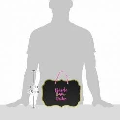 Balloon Agencies Party Supplies Bachelorette Bride Tribe Chalkboard Sign MDF Party Decoration