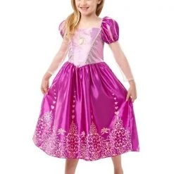 Rubies Deerfield Disney Princess Rapunzel Tangled Size Small 4-6 Girls Costume Tiara Wand And Wig Costumes
