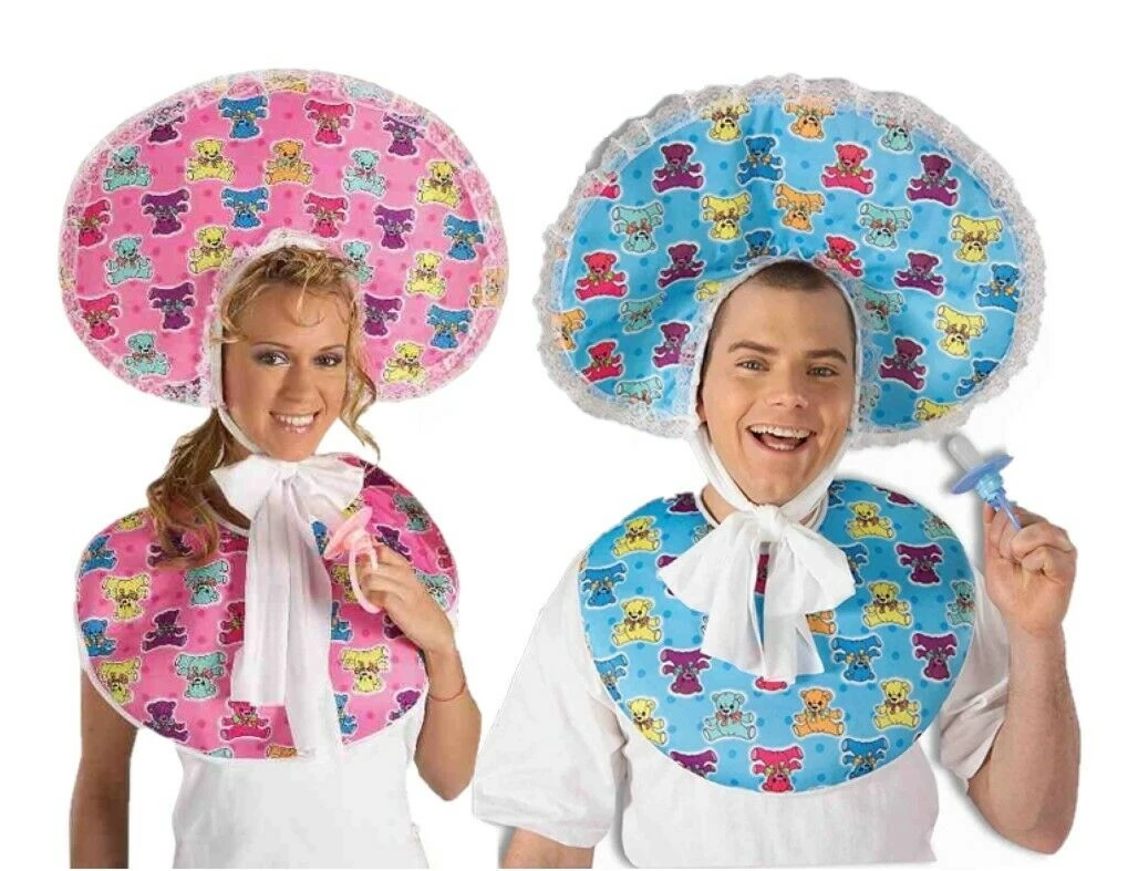 Tomfoolery Adult Baby Boy Baby Girl Teddy Bear Bib And Bonnet Costume Accessory Kit Costume Accessories 1 Tomfoolery Adult Baby Boy Baby Girl Teddy Bear Bib And Bonnet Costume Accessory Kit Costume Accessories