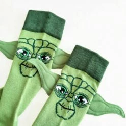 Unbranded Star Wars 3D Yoda Socks With Ears Cartoon Character Crazy Sock Day Costume Accessories
