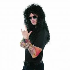 Amscan Costume Accessories 80s Rocker Rock Star Tattoo Sleeves Costume Accessory
