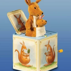 Williamvalentine Kangaroo With Baby Joey In Pouch Kangaroo Jack In The Box Toddler Kids Toy Home & Garden