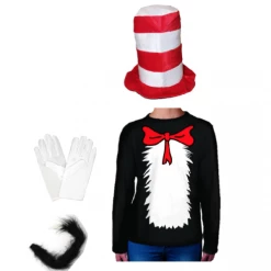 JD Party Dr Seuss Cat In The Hat Costume Top Hat Tutu Sparkle Socks Bow Tie Top Book Week Costumes 21 JD Party Dr Seuss Cat In The Hat Costume Top Hat Tutu Sparkle Socks Bow Tie Top Book Week Costumes