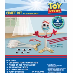 Tomfoolery TOY STORY 4 Craft Decorating Kit 28 Pcs Makes 4 Forkys Party Game