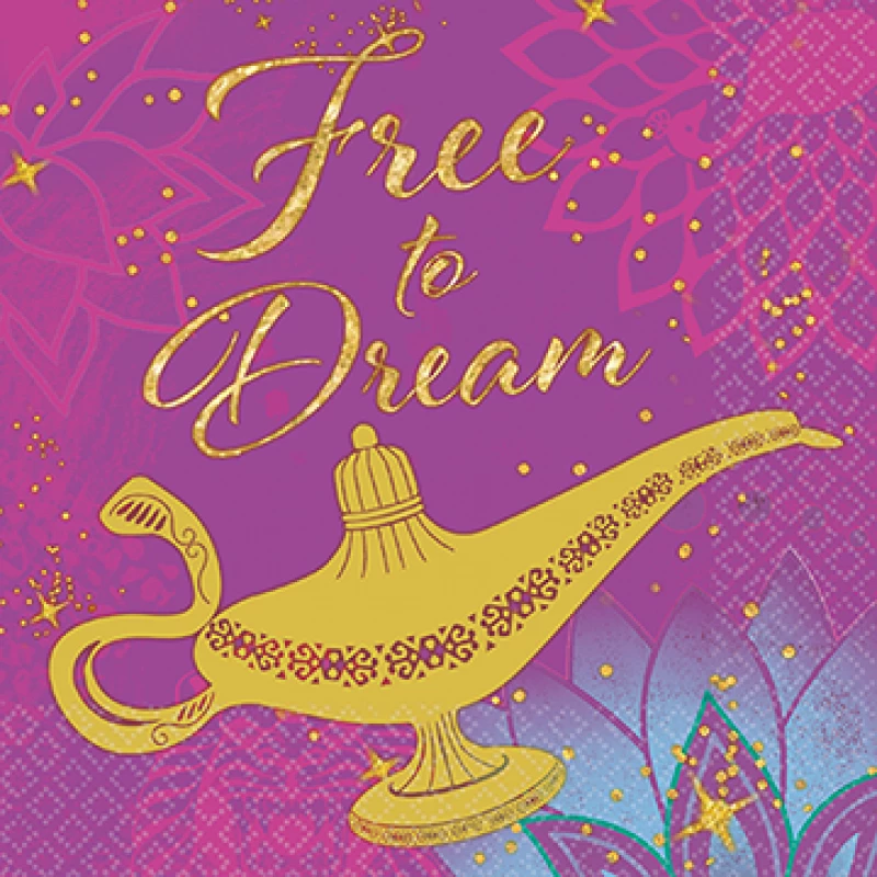 Balloon Agencies 16Pk Aladdin Genie Lamp Beverage Cake Serviettes Napkins Party Supplies 1 Balloon Agencies 16Pk Aladdin Genie Lamp Beverage Cake Serviettes Napkins Party Supplies