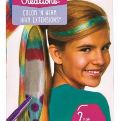 BIG W Colour & Design Your Own Hair Extensions Budding Hairdressers Girls Craft Kit