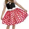 Morris Costumes Adorable Minnie Mouse Polka Dot Dress Halloween Girls Costume