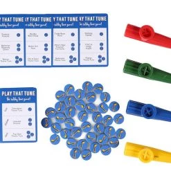 HMC Play That Tune Musical Guessing Game Kazoos Whistles Song Challenge Kids Toys Home & Garden