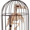 Morris Skeleton Crow In Cage Halloween Decoration Prop Halloween Props/Decoration