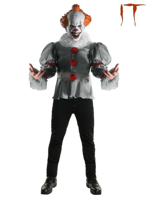 Rubie's Pennywise IT Deluxe Clown And Wig Mens Halloween Costume 2 Rubie's Pennywise IT Deluxe Clown And Wig Mens Halloween Costume