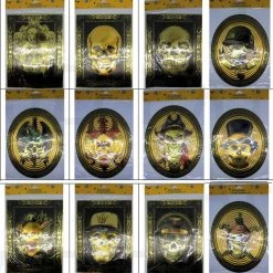 Unbranded Halloween Props/Decoration 3D Metallic Gold Skull Wall Stickers Decals Assorted Design Halloween Decoration