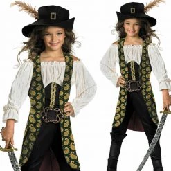 Morris Costumes Licensed Pirates Of Caribbean Angelica Deluxe Girls Costume