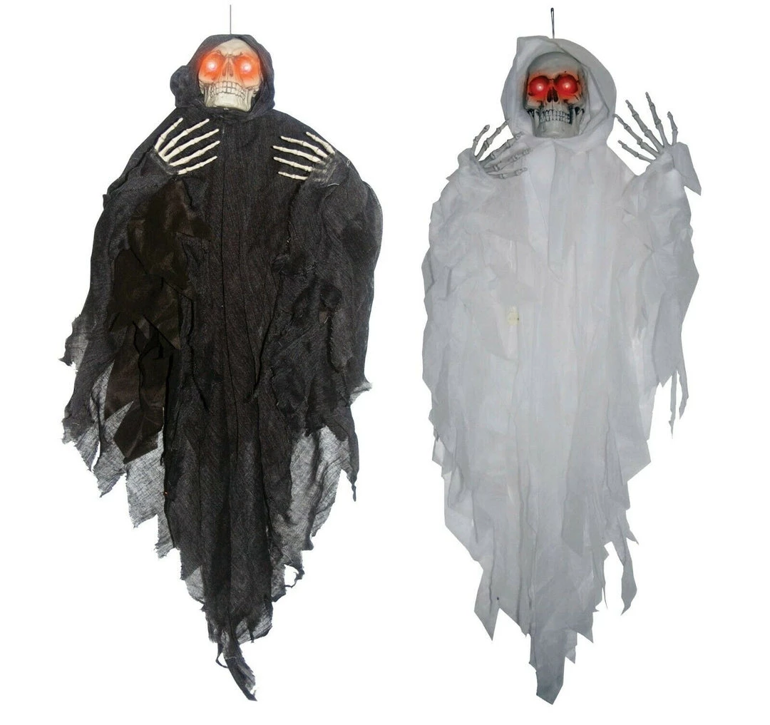 Morris Costumes 4ft Light-Up Hanging Reaper Halloween Decoration Prop 1 Morris Costumes 4ft Light-Up Hanging Reaper Halloween Decoration Prop