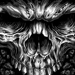 Williamvalentine All Over Skulls Polyester Flag 5ft X 3ft - Brand New