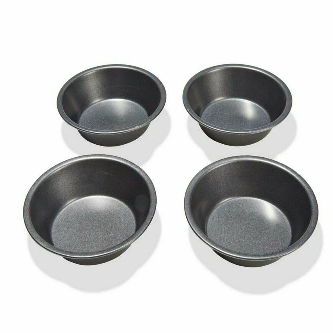 Unbranded Party Supplies Non Stick Mini Pie Pans Quiche Tart Flan Baking Pan Tin Dish | Set Of 4 1 Unbranded Party Supplies Non Stick Mini Pie Pans Quiche Tart Flan Baking Pan Tin Dish | Set Of 4
