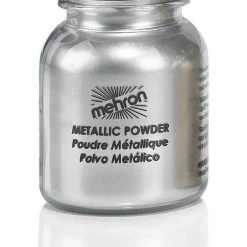 Tomfoolery Costume Accessories Mehron Metallic Powder & Mixing Liquid Face Body Paint Make Up GOLD SILVER