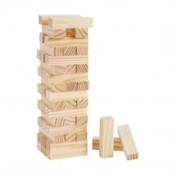 Kmart Wooden Tumbling Tower Jenga Family Board Games Strategy Toys Games Home & Garden