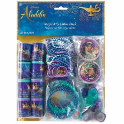 Balloon Agencies Licensed Disney Aladdin 48pc Party Favours Mega Value Pack Loot Bag Party Supplies