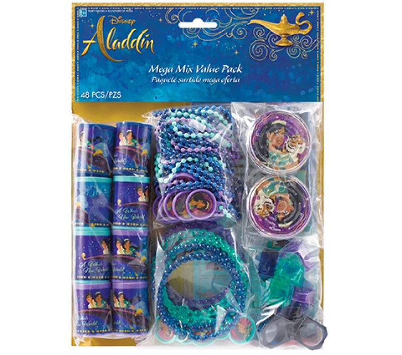 Balloon Agencies Licensed Disney Aladdin 48pc Party Favours Mega Value Pack Loot Bag Party Supplies 1 Balloon Agencies Licensed Disney Aladdin 48pc Party Favours Mega Value Pack Loot Bag Party Supplies
