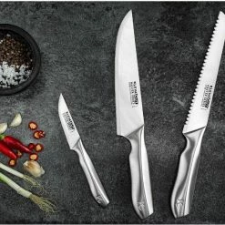 3 X Kleva Cut Master Series Professional Chefs Knife Set Incredibly Tough & Durable Home & Garden