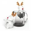 Christmas Decorations Gamago Christmas Reindeer Tea Infuser Holiday Kitchen And Dining Decor