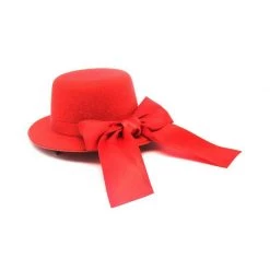 JD Party Christmas Small Red Green Hair Hat With Bow Ladies Costume Party Accessory Christmas Costume Accessories