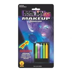 Rubie's Black Lite 5 Colour Liner Halloween Make Up Sticks Halloween Costumes