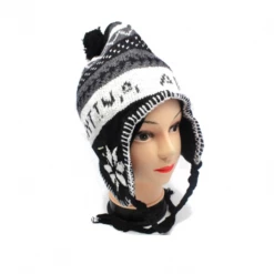 JD Party Costume Accessories Fashionable Beanie Hat With Strings Assorted Designs Ladies Knitted Beanie