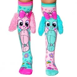 Bunny Knee High Socks With Fluffy Ears Girls Adults Crazy Socks Day MADMIA