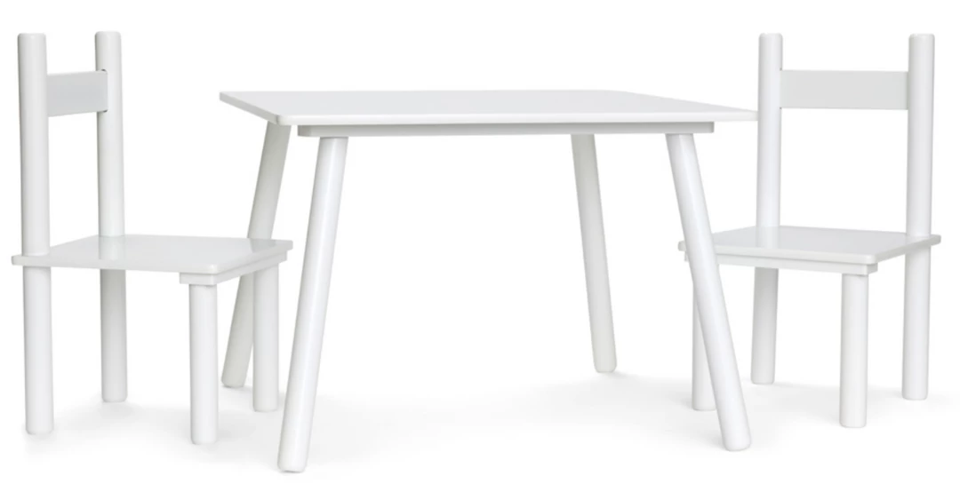 Unbranded Kids White Wooden Table And 2 Chairs Set Children Art Craft Table Home & Garden 1 Unbranded Kids White Wooden Table And 2 Chairs Set Children Art Craft Table Home & Garden