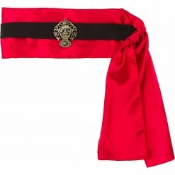 Balloon Agencies Costume Accessories Lady Pirate Ivory Blouse & Belt Sash With Skull Accents Costume Set