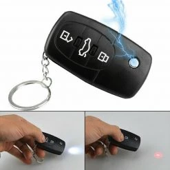 Aussie Toys Electric Shock Remote Control Car Key Funny Trick Joke Prank Laser & Flashlight