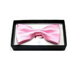 JD Party Mens Silk Satin Plain Tuxedo Solid Bow Tie Formal Wedding Bowtie Necktie Ties