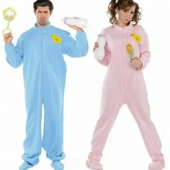 Amscan Costumes Adult Baby Romper Mens Ladies Costume Blue Or Pink