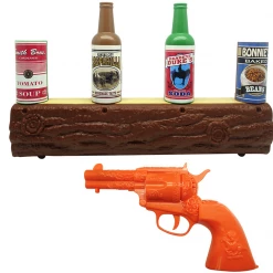 CATCH Home & Garden Virtual Infrared Beam Gun Shooting Cans & Bottles Wild West Target Game Set