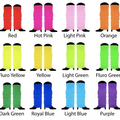 JD Party Ladies 80s Costume High Cut 80s Leotard Work Out Costume & Legwarmers Costume Accessories