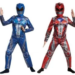 Morris Costumes Blue Red Ranger Classic Power Rangers Movie 2017 Boys Costume