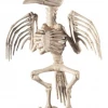 Sweidas Halloween Props/Decoration 30cm Animated Light Up Skeleton Crow With Expanding Wings Hallloween Prop