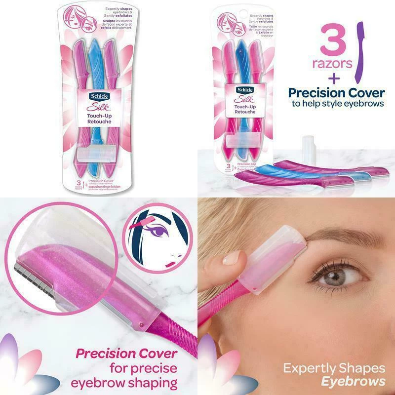 Schick Silk Touch-Up Multipurpose Exfoliating Derma Planing Tool Eyebrow Razor 1 Schick Silk Touch-Up Multipurpose Exfoliating Derma Planing Tool Eyebrow Razor