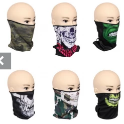 MALMAR Costume Accessories Skull Clown Face Mask Shield Bandana Fishing Durag Neck Tube Gaiter Scarf Headwe
