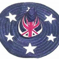 Balloon Agencies Australian Bandit Mexican Sombrero Straw Hat Moustache & Cigar Fancy Dress Costume Costume Accessories