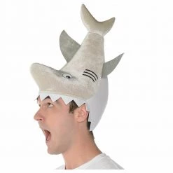 Balloon Agencies Biting Shark Plush Costume Hat Costume Accessories