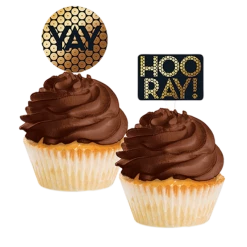 Balloonagencies 20s Gold Foil YAY Hooray Party Supplies Tableware Decorations