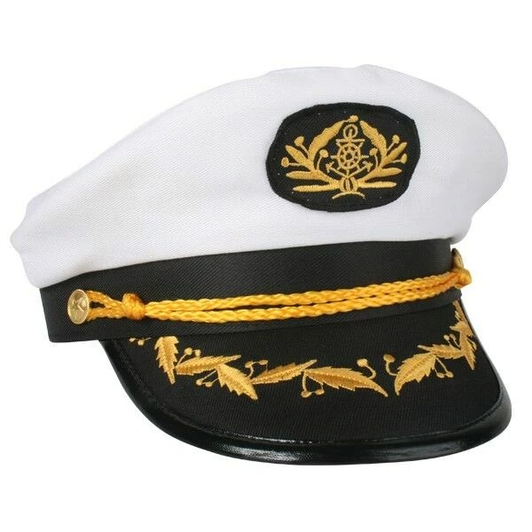Tomfoolery Costume Accessories Admiral Sea Sailor Captain Hat Skipper Costume Cap Navy Or White 5 Tomfoolery Costume Accessories Admiral Sea Sailor Captain Hat Skipper Costume Cap Navy Or White